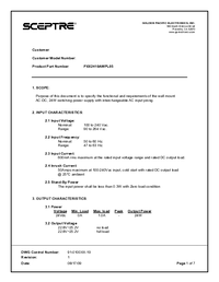 Thumbnail of document Data Sheet - PVPS24U Universal Power Supply